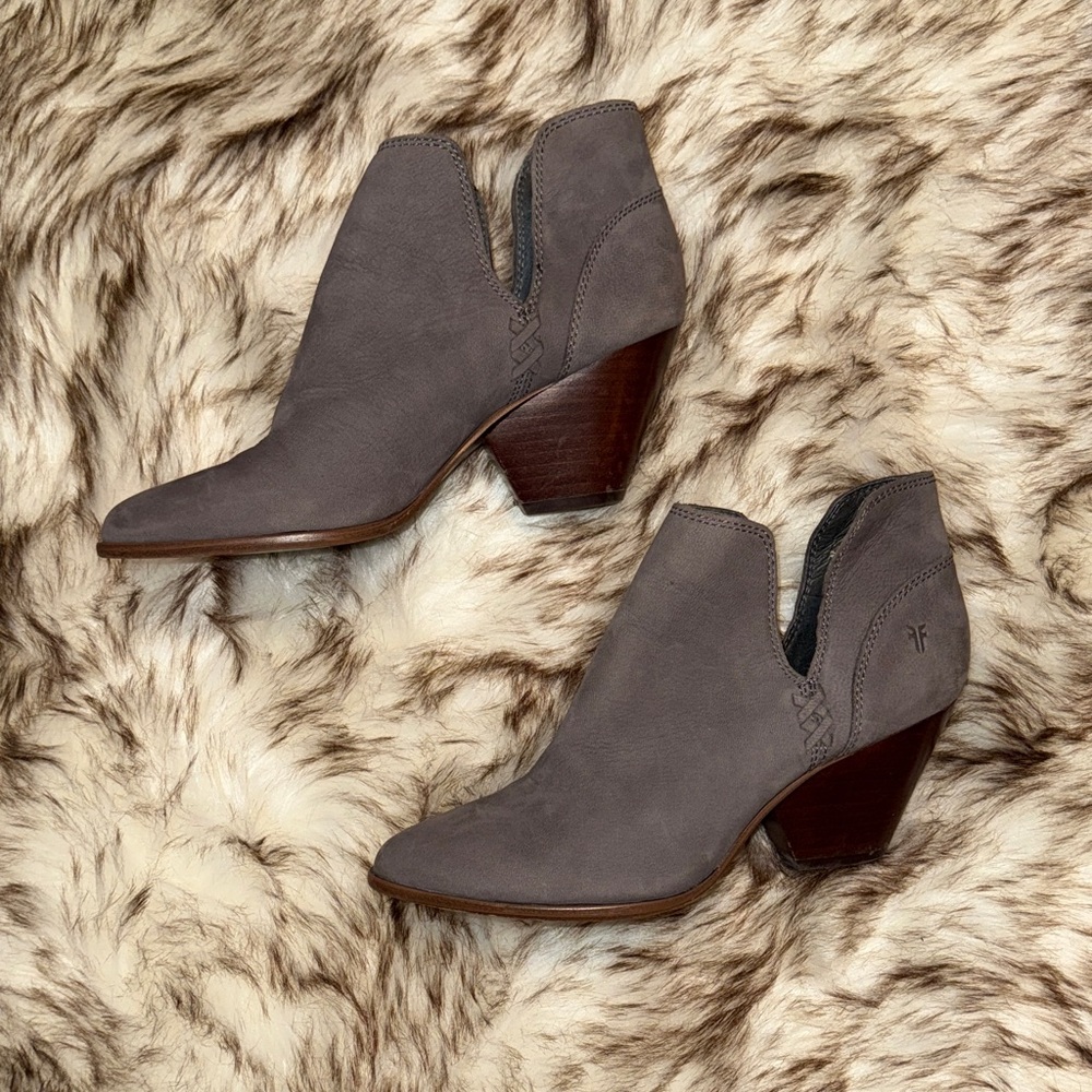 Frye Women's Gray Blue Ankle Booties - Picture 3 of 7